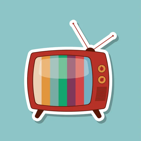 Television icon design, vector illustration — Stock Vector