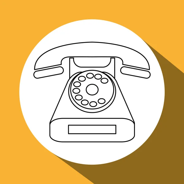 Telefon-Icon-Design, Vektor-Illustration — Stockvektor