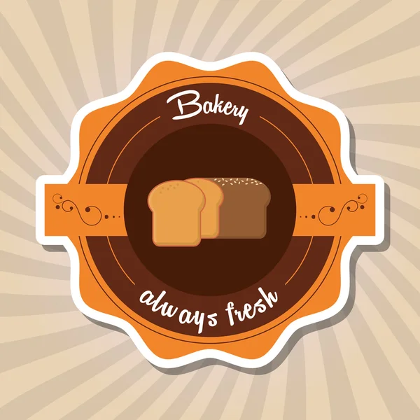 Design icona del pane, illustrazione vettoriale — Vettoriale Stock