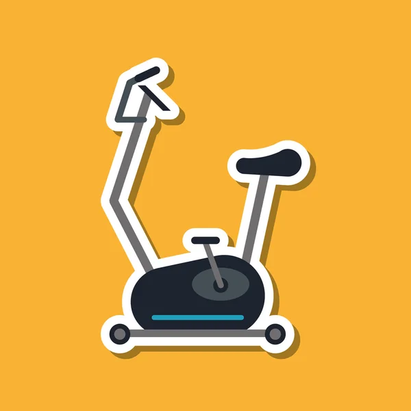 Design der Fitness-Ikone, Vektor-Illustration — Stockvektor