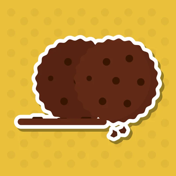 Diseño de iconos de cookies, ilustración vectorial — Vector de stock