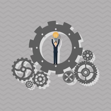 Grafik illüstrasyon iş adamları, vektör tasarımı