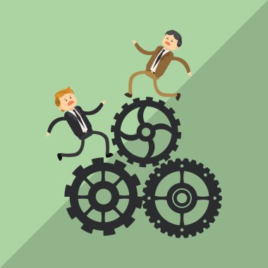 Grafik illüstrasyon iş adamları, vektör tasarımı