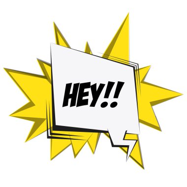 Pop sanat iletişim balonu, vektör çizim