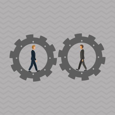 Grafik illüstrasyon iş adamları, vektör tasarımı