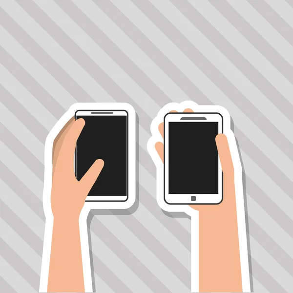 Smartphone-Icon-Design, Vektorillustration — Stockvektor