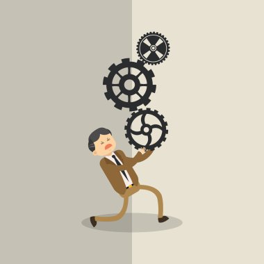 Grafik illüstrasyon iş adamları, vektör tasarımı