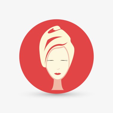 Spa merkezi, düzenlenebilir vecctor grafik tasarım