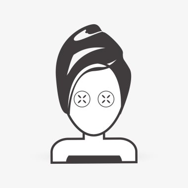 Spa merkezi, düzenlenebilir vecctor grafik tasarım