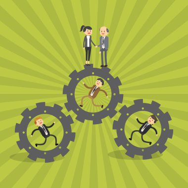 Grafik illüstrasyon iş adamları, vektör tasarımı