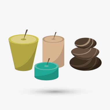 Spa merkezi, düzenlenebilir vecctor grafik tasarım