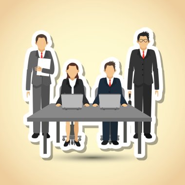 iş adamları grafik tasarım, düzenlenebilir vektör