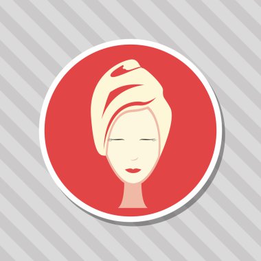 Spa merkezi, düzenlenebilir vecctor grafik tasarım