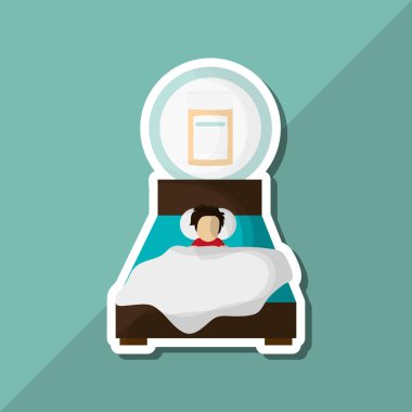 Dinlenme, düzenlenebilir vecctor illüstrasyon tasarımı