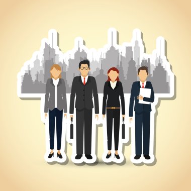 iş adamları grafik tasarım, düzenlenebilir vektör