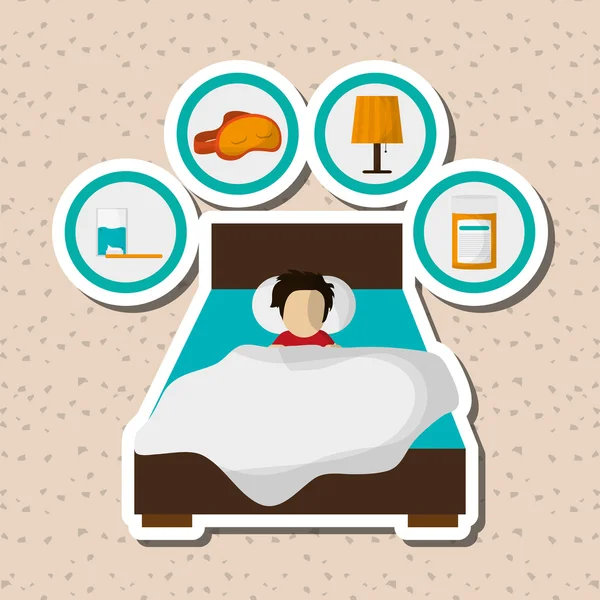 Dinlenme, düzenlenebilir vecctor illüstrasyon tasarımı