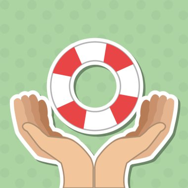 Sigorta, düzenlenebilir vecctor grafik tasarım