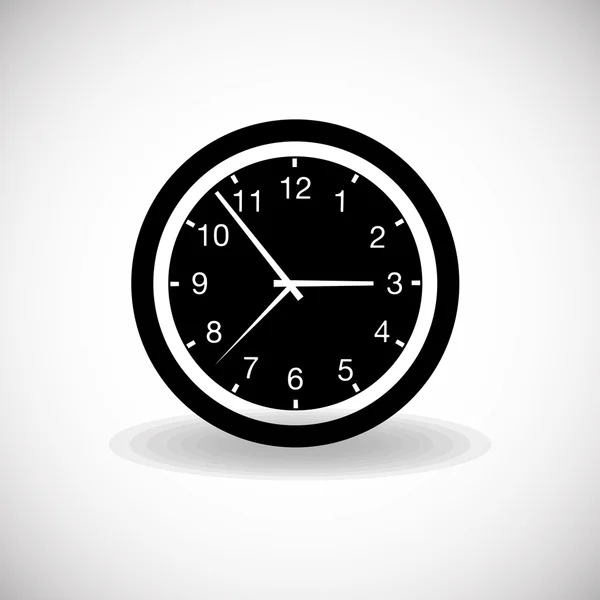 Reloj icono objeto, diseño de vector concepto de tiempo — Vector de stock