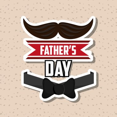 Babalar günü tasarım, vektör çizim simgesi