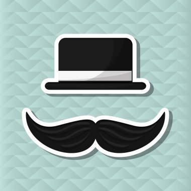 Babalar günü tasarım, vektör çizim simgesi