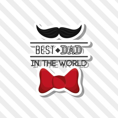 Babalar günü tasarım, vektör çizim simgesi