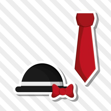 Babalar günü tasarım, vektör çizim simgesi