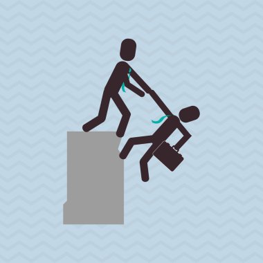 Yardım ve destek, düzenlenebilir vektör çizimi