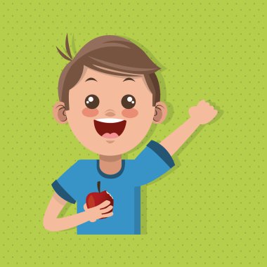 Çocuk menüsü, vektör tasarımı, gıda ve beslenme ile ilgili örnek