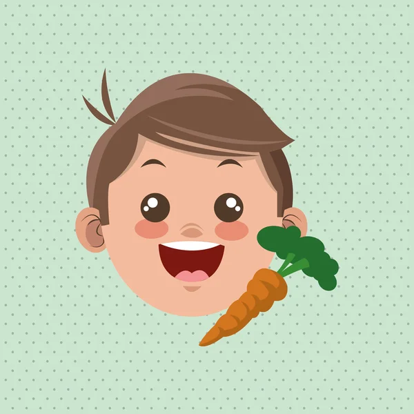 Çocuk menüsü, vektör tasarımı, gıda ve beslenme ile ilgili örnek