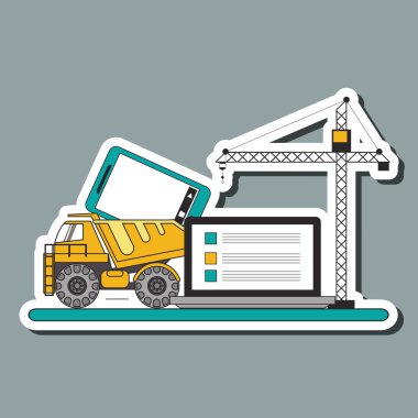 yapım aşamasında, düzenlenebilir grafik simgesi