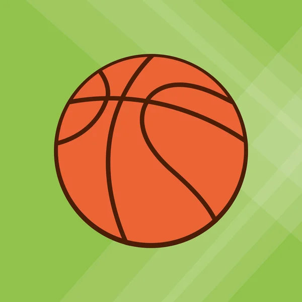 Colored basketball icon, vector illustration — Stock Vector