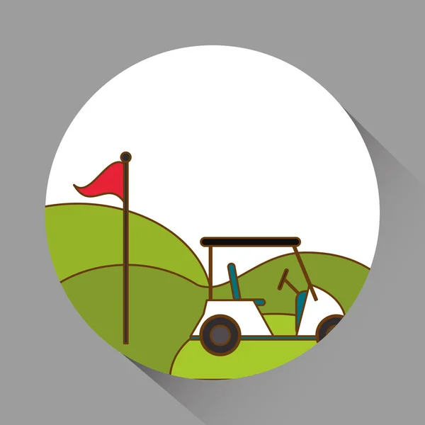 Icon of golf design, vector illustration — Stock Vector