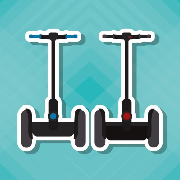 Segway pictogram ontwerp, vectorillustratie — Stockvector