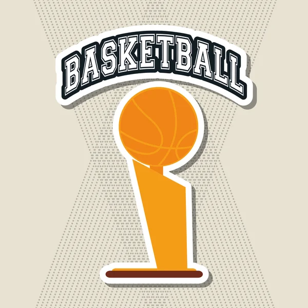 Ikona kolorowy koszykówka, ilustracji wektorowych — Wektor stockowy