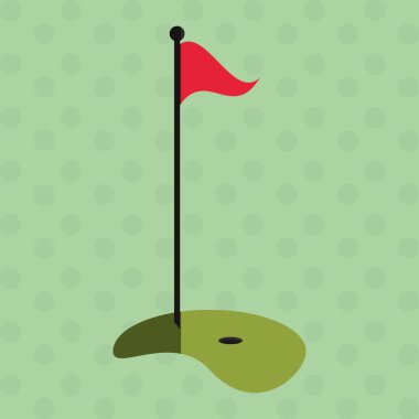 Golf tasarım, vektör çizim simgesi