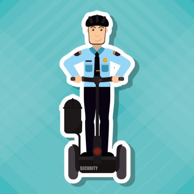 Segway simgesi tasarım, vektör çizim