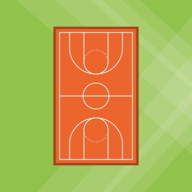 renkli basketbol kutsal kişilerin resmi, vektör çizim