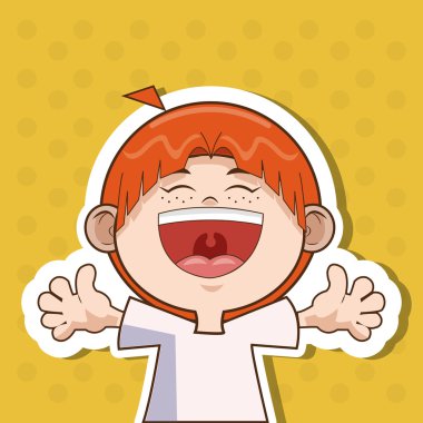 İyi ki doğdun ve çocuk tasarım, illüstrasyon vektör