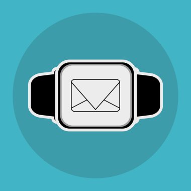 Simge akıllı izle tasarım, vektör çizim