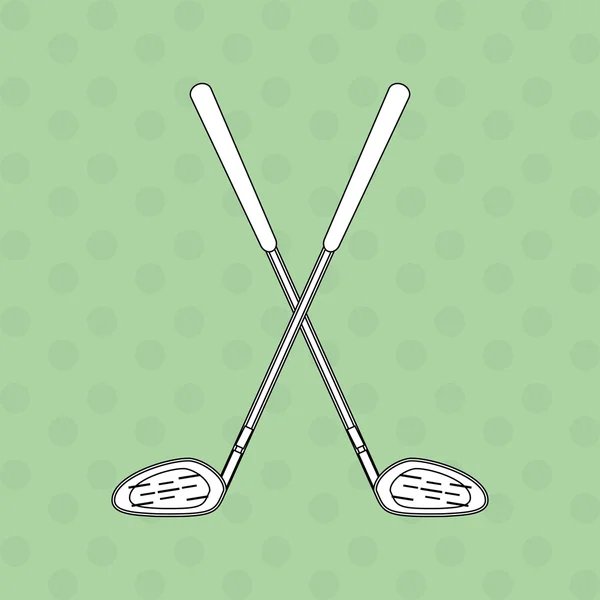 Icono de diseño de golf, ilustración vectorial — Vector de stock