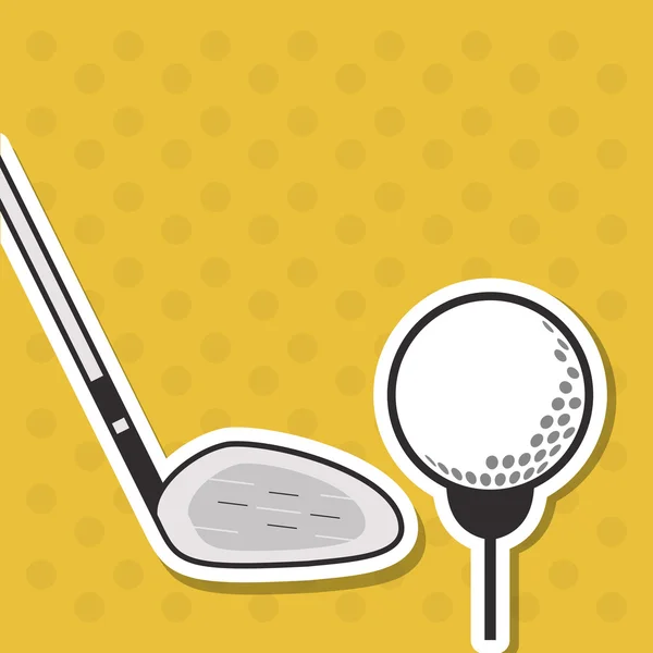 Icono de diseño de golf, ilustración vectorial — Archivo Imágenes Vectoriales