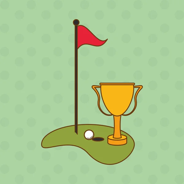 Pictogram van golf ontwerp, vectorillustratie — Stockvector