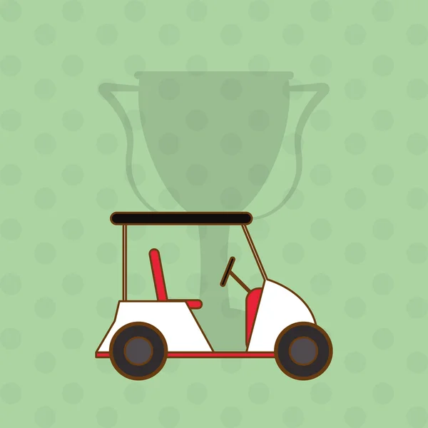 Icona del golf design, illustrazione vettoriale — Vettoriale Stock