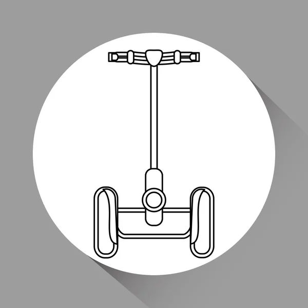 Conception d'icône de Segway, illustration vectorielle — Image vectorielle