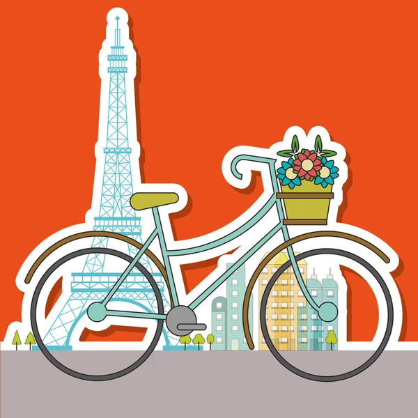 Diseño gráfico de estilo de vida bicicleta, vector editable — Vector de stock