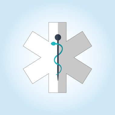 renkli tıbbi bakım tasarım, vektör çizim