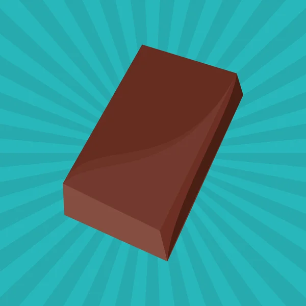 Kolorowy czekolady, ilustracji wektorowych, słodkie i pyszne — Wektor stockowy