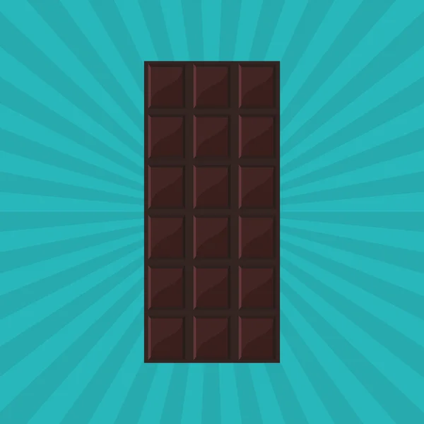 Design de chocolate colorido, ilustração vetorial, doce e delicioso —  Vetores de Stock