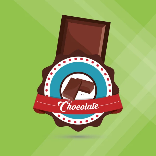 关于巧克力的设计，又香又甜的平插图 — 图库矢量图片