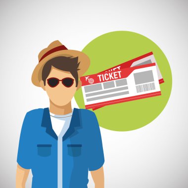 Tasarım, tatil ve Turizm kavramı, vektör çizim seyahat